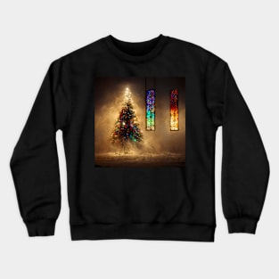 Christmas Tree Spooky Haunted Crewneck Sweatshirt